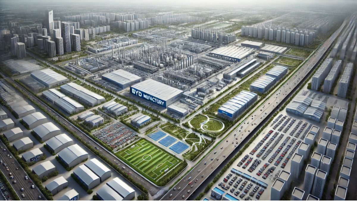 La construcción de la fábrica de autos más grande del mundo superará en tamaño a la ciudad de Barcelona