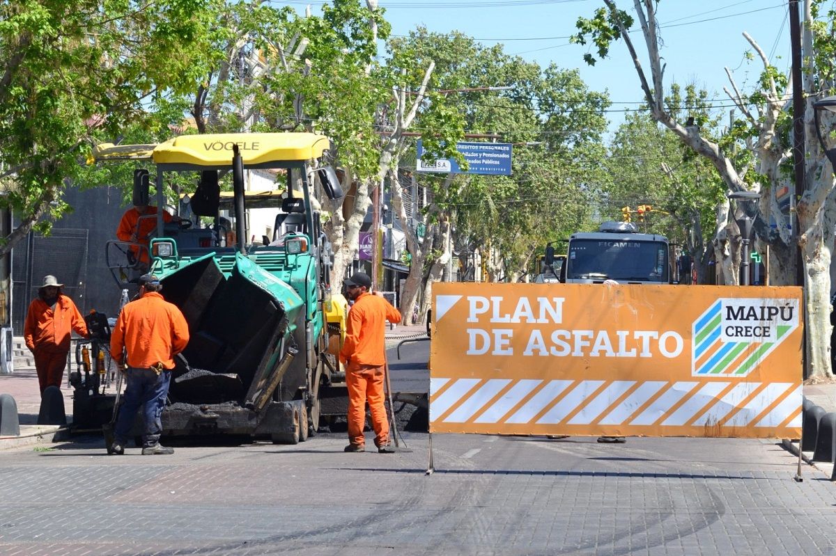 La Municipalidad de Maipú avanza con obras en distintas zonas del departamento.