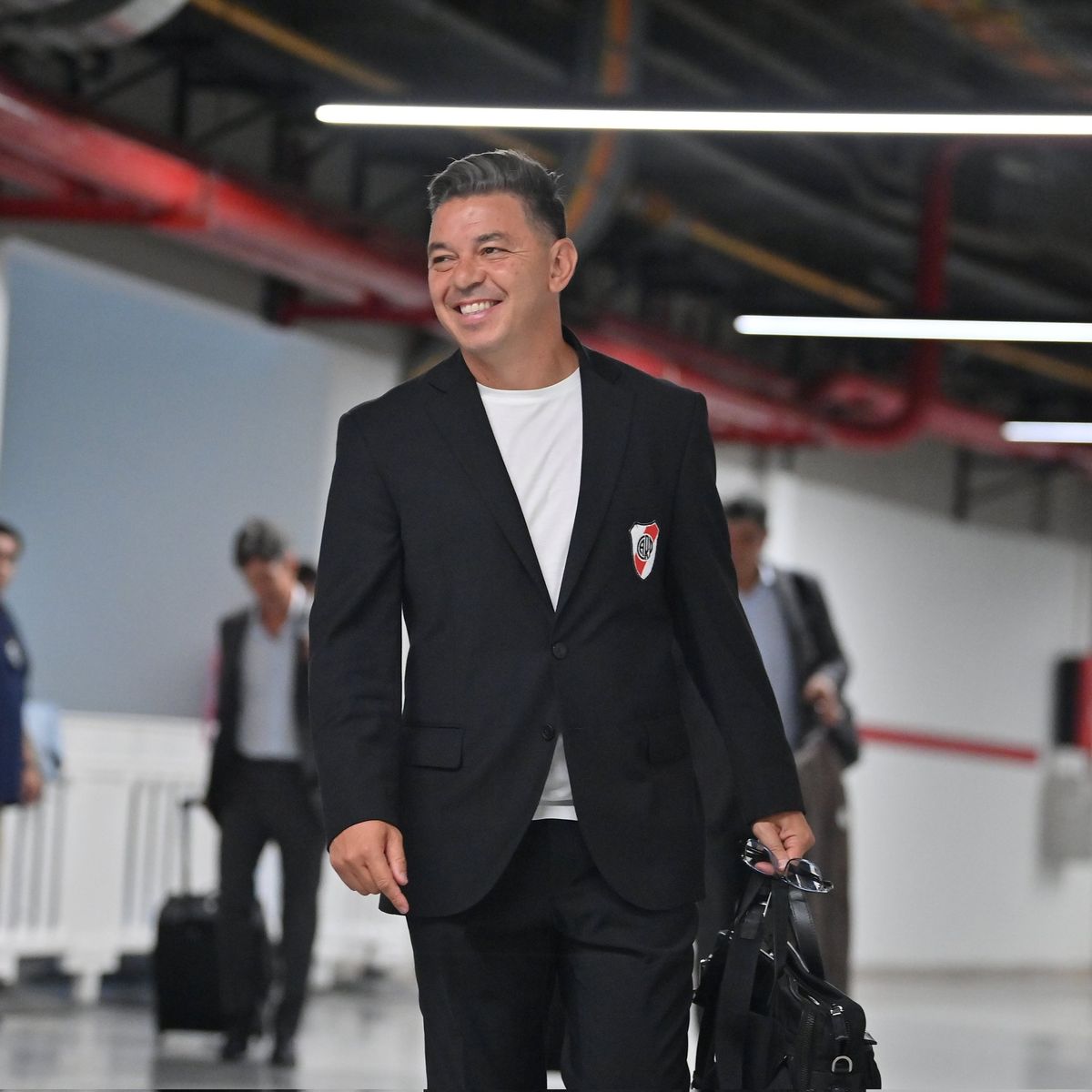 Marcelo Gallardo se mostr&oacute; m&aacute;s optimista con el juego de River pese a la derrota ante Estudiantes.