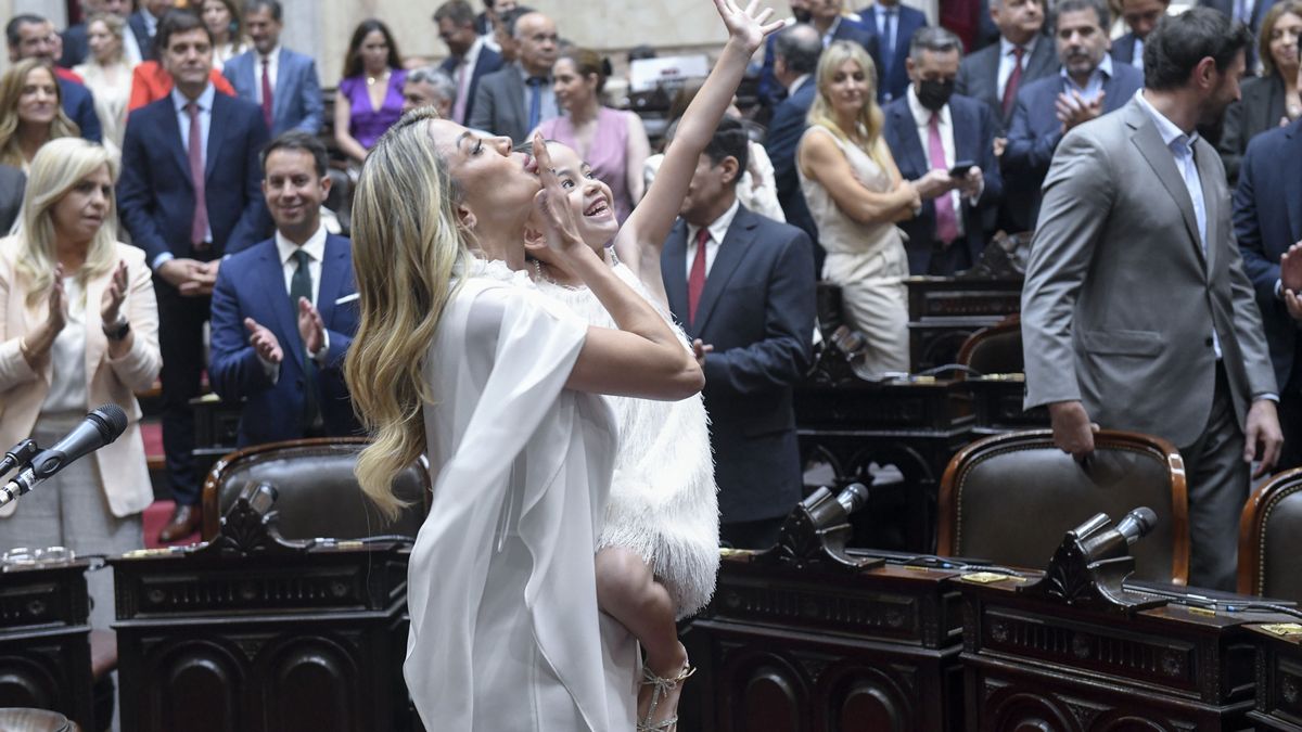 La diputada libertaria Virginia Gallardo juró vestida de blanco, para algunos, como si fuera una novia.