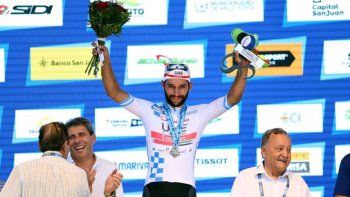El ciclista colombiano Gaviria ganó la cuarta etapa y Evenepoel lidera la Vuelta a San Juan