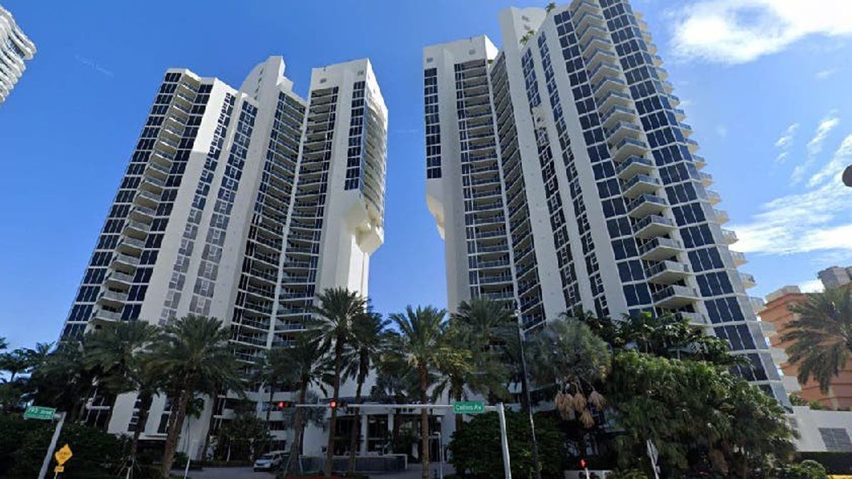 El edificio en el que estaba alojado Gonzalo Diz, junto a su familia.