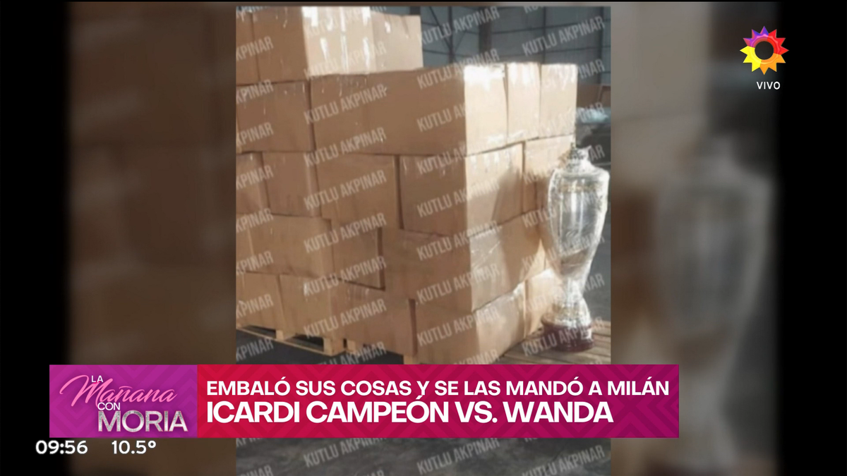 Mauro Icardi se quedó con el trofeo de Wanda Nara. Mauro Icardi se quedó con el trofeo de Wanda Nara.