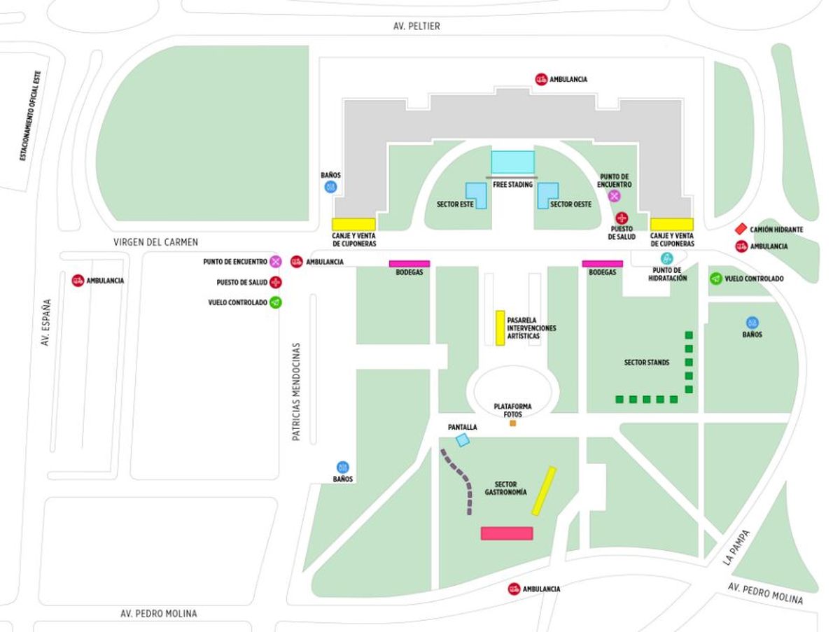 La disposici&oacute;n del tr&aacute;nsito y la organizaci&oacute;n durante la Peatonal del Vino.&nbsp;