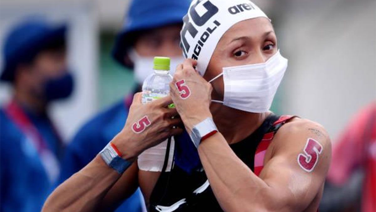 Cecilia Biagioli y una gran performance en las aguas abiertas