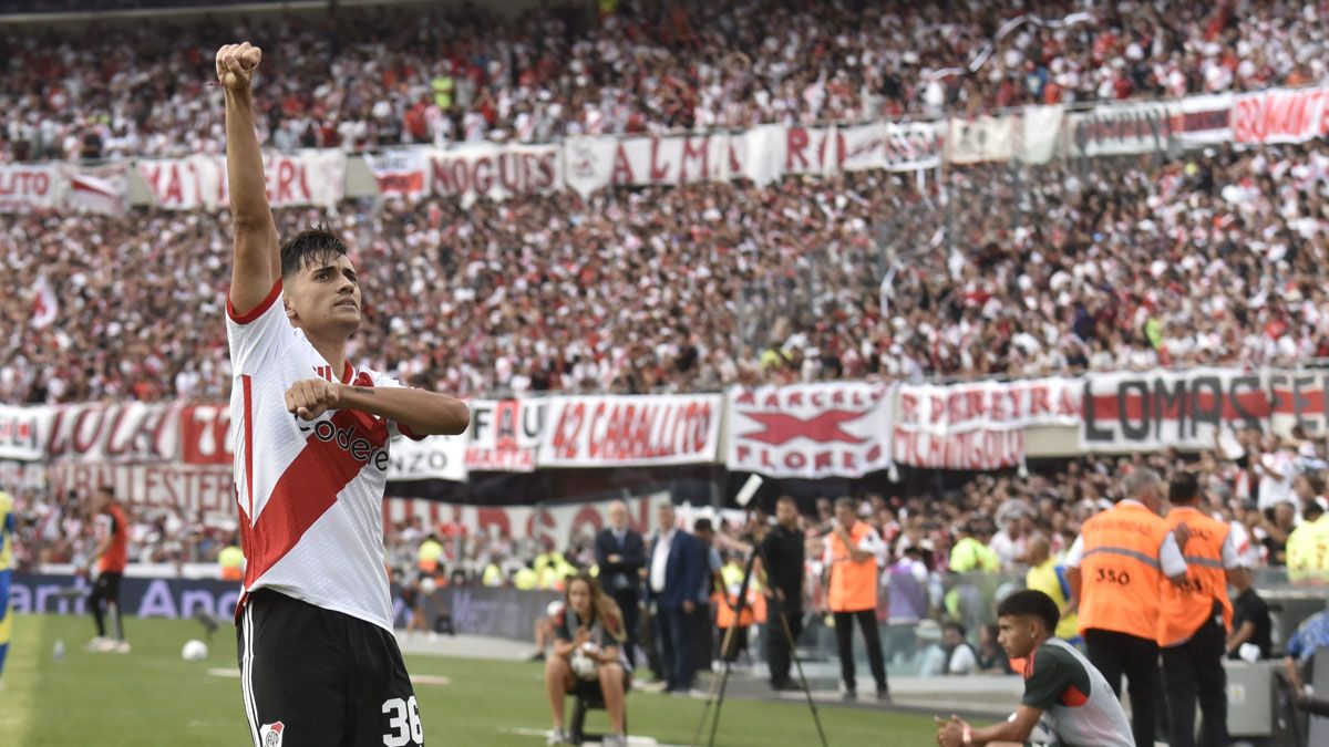 Pablo Solari fue titular y marcó para River en el Superclásico Pablo Solari fue titular y marcó para River en el Superclásico