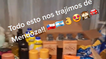 Un chileno mostró todo lo que compró en Mendoza y revolucionó Tiktok