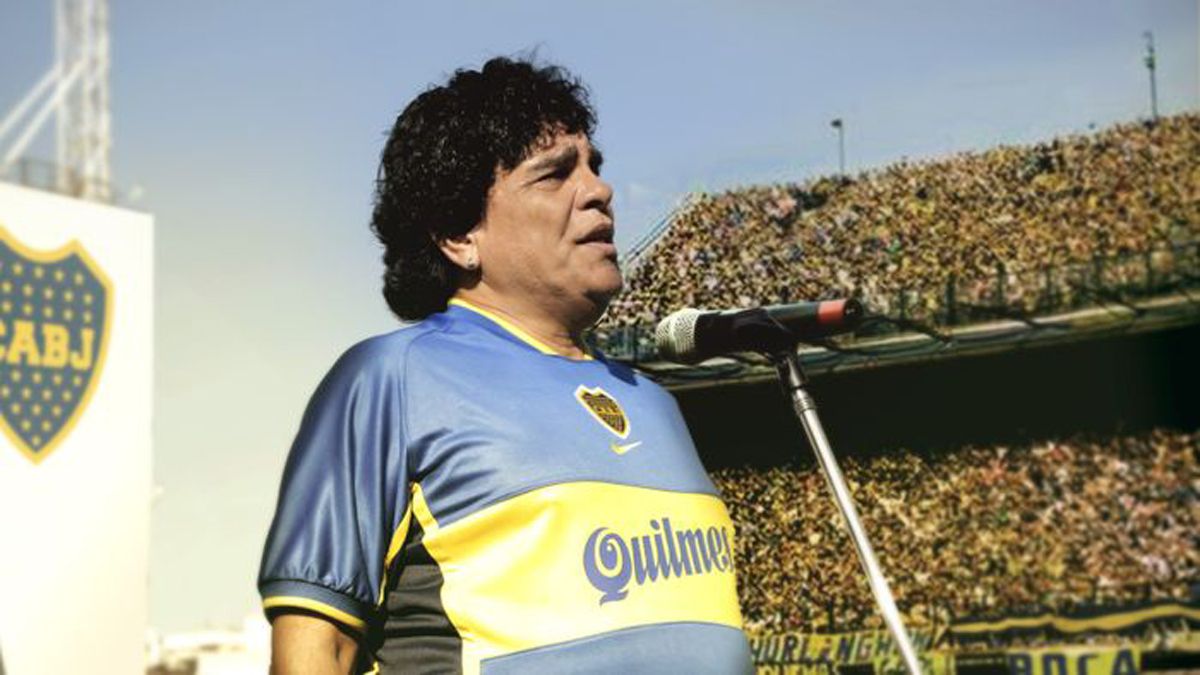 Juan Palomino es el encargado de ser Maradona en su partido despedida en la Bombonera.