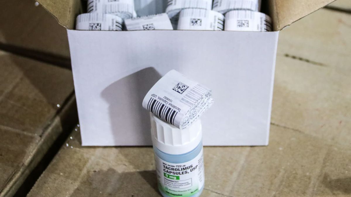 Tacrolimus, el medicamento importado desde India que lleg&oacute; a Mendoza en la semana de Navidad.