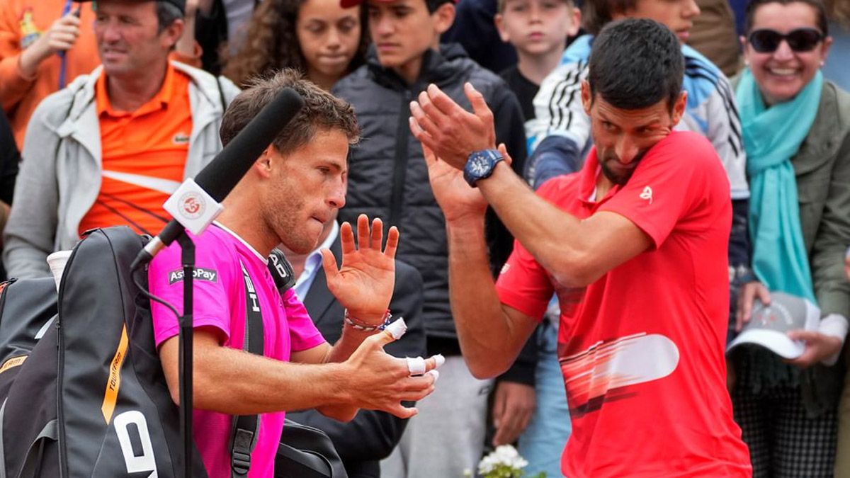 Diego Schwartzman y Novak Djokovic la pasan muy bien en la previa del Argentina Open.