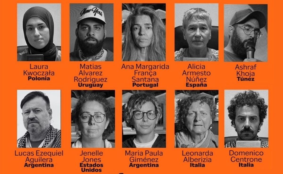 Los 10 integrantes de la misión humanitaria detenidos en Libia. Allí están los mendocinos Paula Giménez y Lucas Aguilera. Los 10 integrantes de la misión humanitaria detenidos en Libia. Allí están los mendocinos Paula Giménez y Lucas Aguilera.