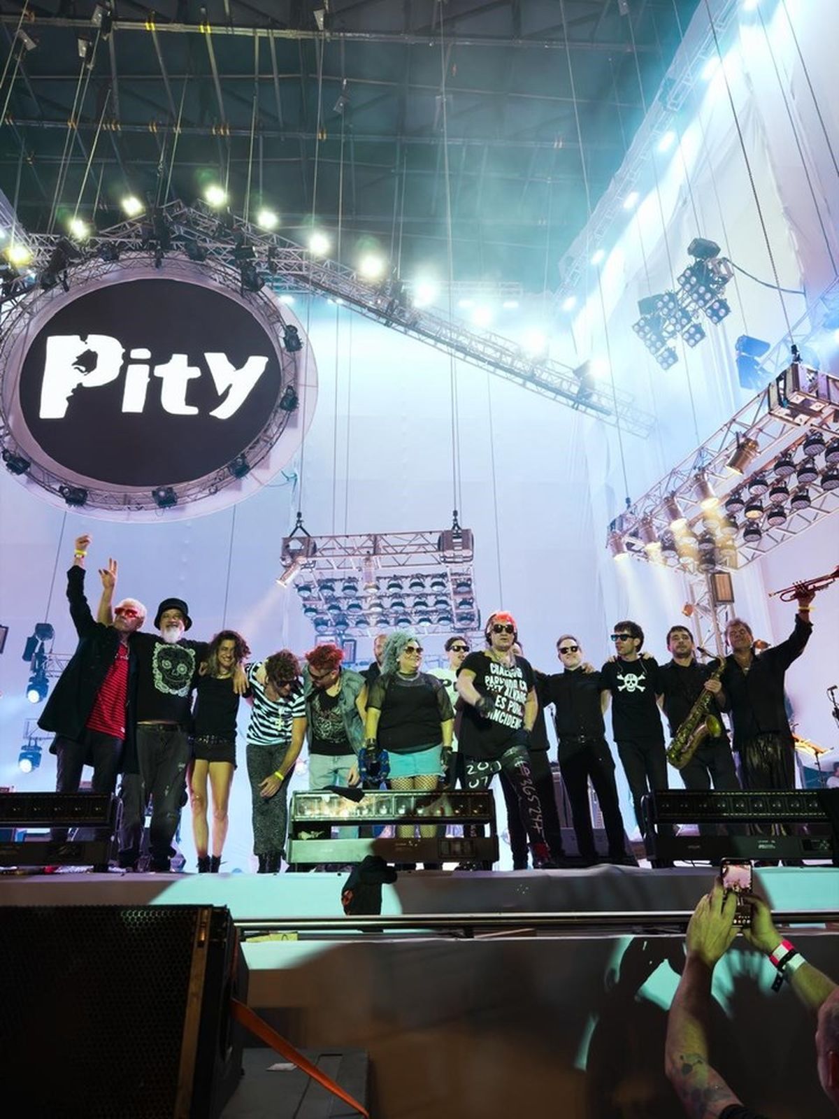 Hubo un gran despliegue en el show del Pity.