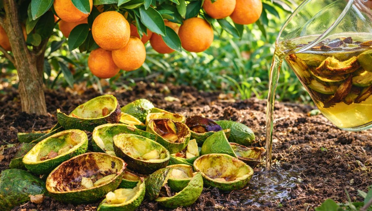 Cáscara de palta: el fertilizante casero que hace explotar tu naranjo de frutos