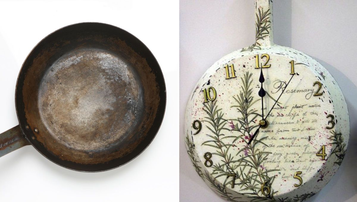 Cuando la decoración del hogar y la creatividad se convierten en aliados, nada puede salir mal. Si tienes una sartén vieja y estás a falta de un reloj, crea uno con ella. Cuando la decoración del hogar y la creatividad se convierten en aliados, nada puede salir mal. Si tienes una sartén vieja y estás a falta de un reloj, crea uno con ella.