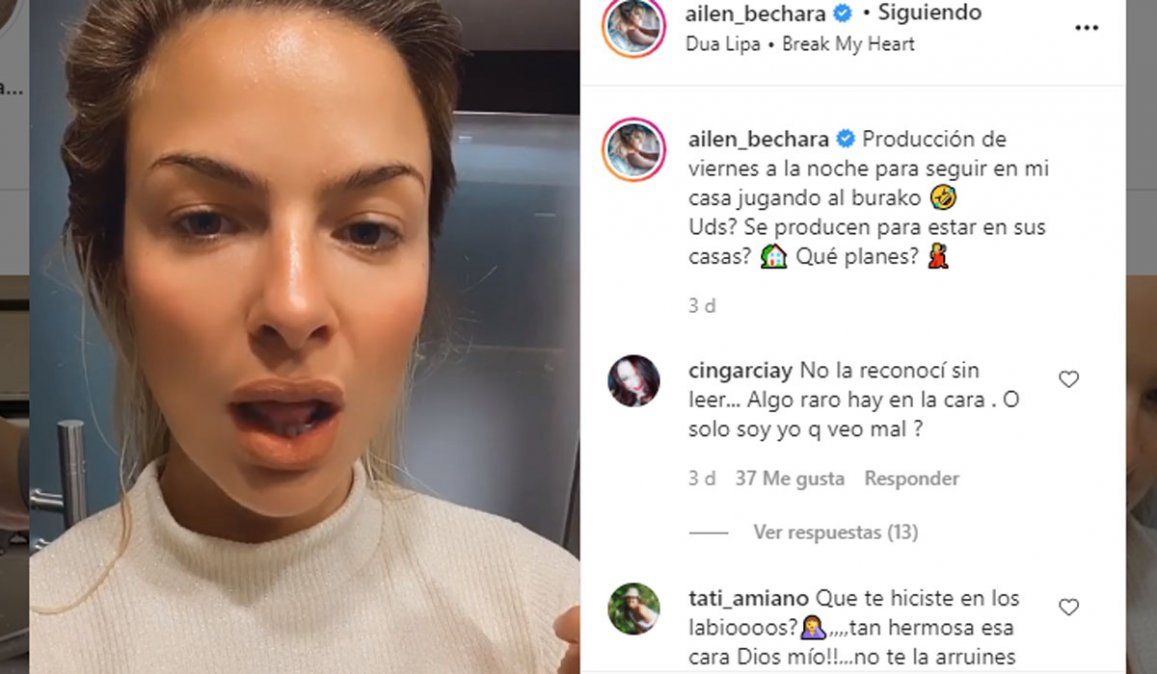 Ailén Bechara sin maquillaje, ¿se retocó la cara?