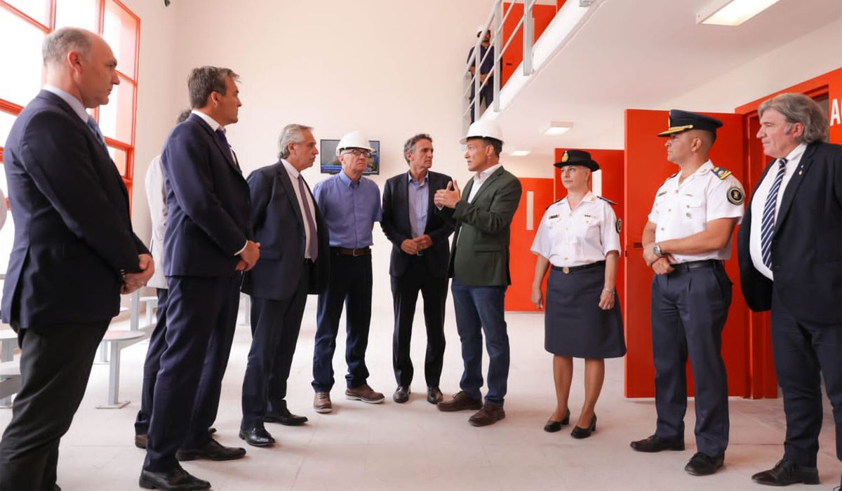 Este miércoles, Alberto Fernández y el ministro de Justicia, Martín Soria inauguraron obras en el Complejo Penitenciario Federal VI de Luján de Cuyo.