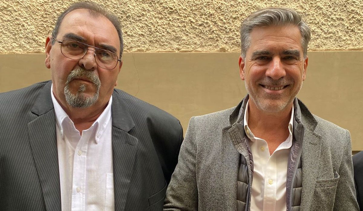 El precandidato a intendente Pety Ibaceta junto a Mario Vadillo.