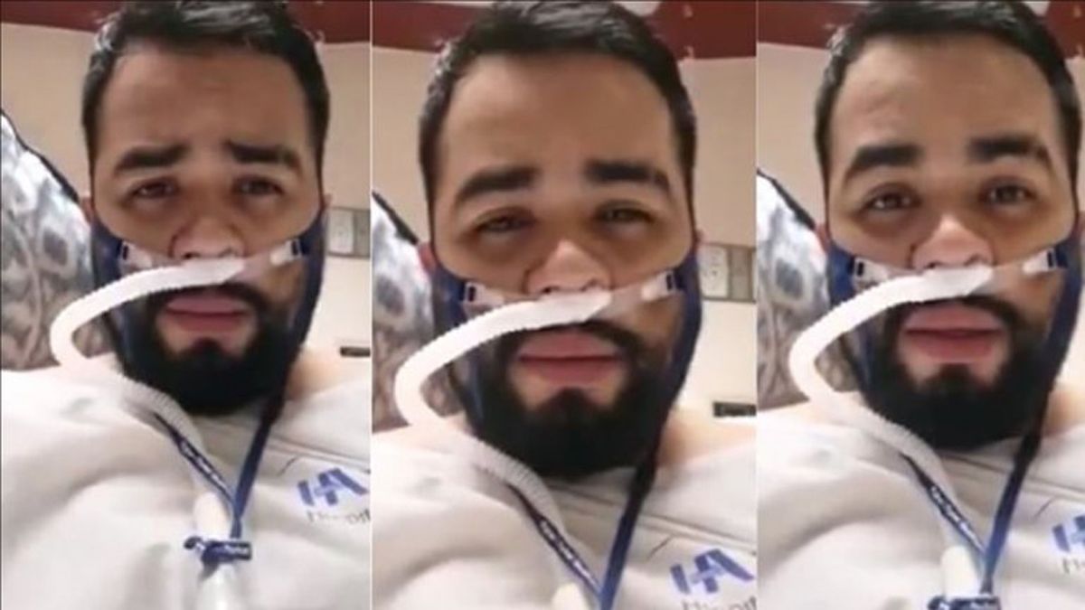 Un enfermero grabó un video despidiéndose de sus familiares y luego murió de coronavirus.