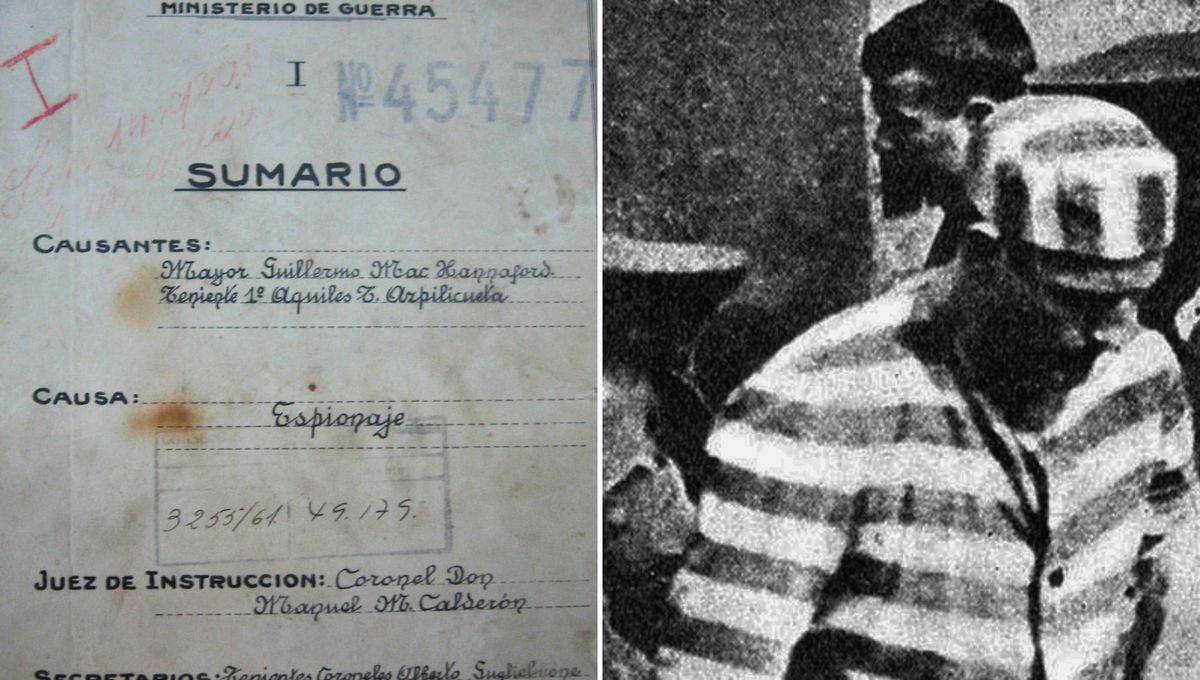 La carátula de la causa por espionaje abierta contra Mac Hannaford. Fuente Infobae La carátula de la causa por espionaje abierta contra Mac Hannaford. Fuente Infobae