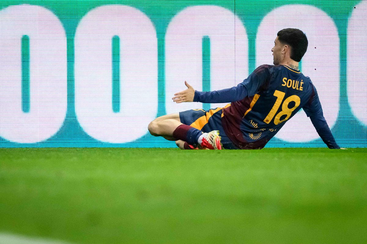 Matías Soulé hizo el gol del triunfo de la Roma. Matías Soulé hizo el gol del triunfo de la Roma.