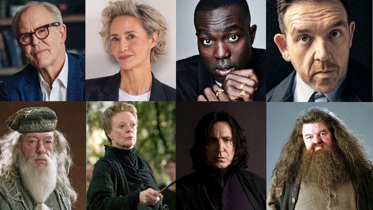 Los nuevos actores de Harry Potter (arriba) y cómo se vieron los actores que interpretaron sus papeles en las películas (abajo) Los nuevos actores de Harry Potter (arriba) y cómo se vieron los actores que interpretaron sus papeles en las películas (abajo)