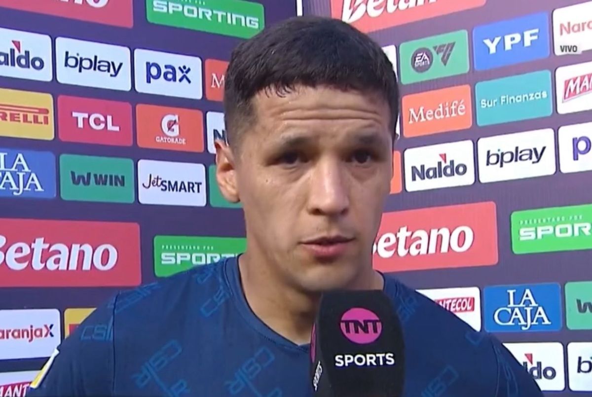 El delantero habló tras el empate.