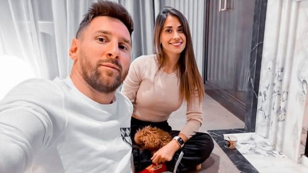 Antonela Roccuzzo se robó toda la atención mirando a Messi