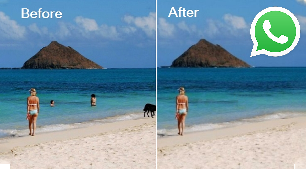 Tecnología. WhatsApp: el truco para eliminar personas u objetos de tus fotos.