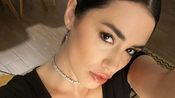 Lali Espósito celebra con look de ultra transparencias