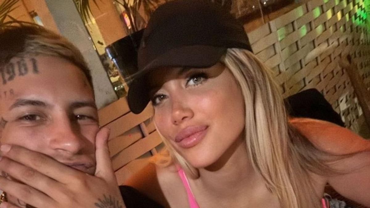 Las fotos de Wanda Nara y L-Gante apasionados en Palmas de Mallorca