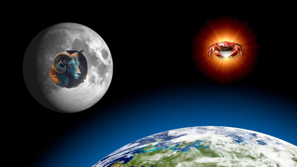 Astrología: los 5 signos iluminados por la unión de la Luna en Aries con el Sol en Cáncer