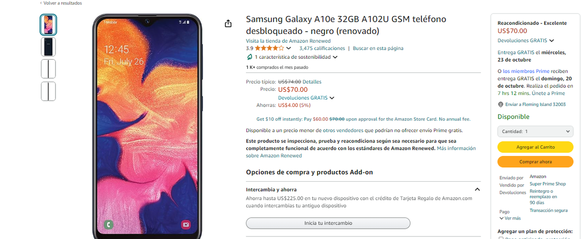 Samsung Galaxy A10e Samsung Galaxy A10e