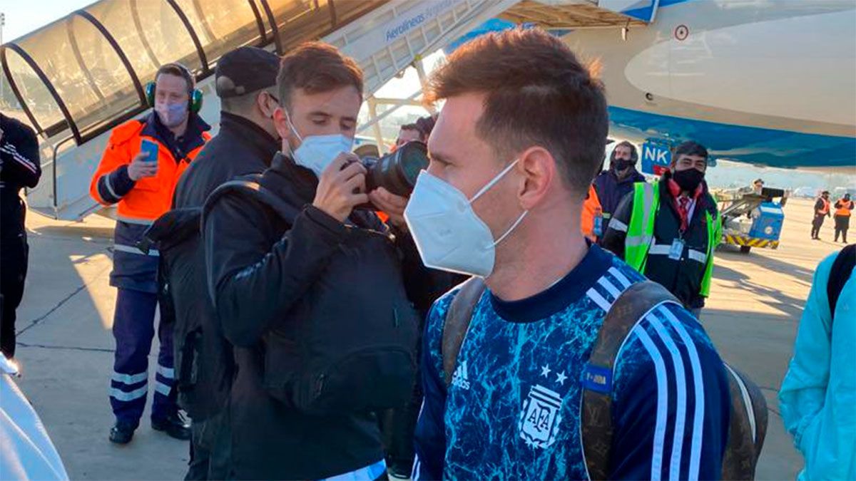 La Selección argentina arribó al país con la Copa América