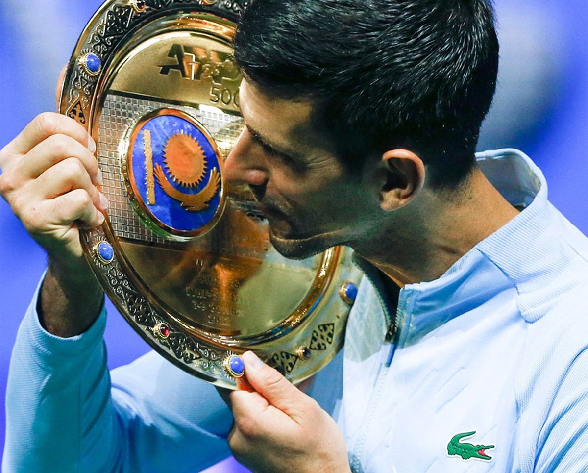 Novak Djokovic borró de la cancha a Stefanos Tsitsipas y se coronó en el ATP 500 de Astana.
