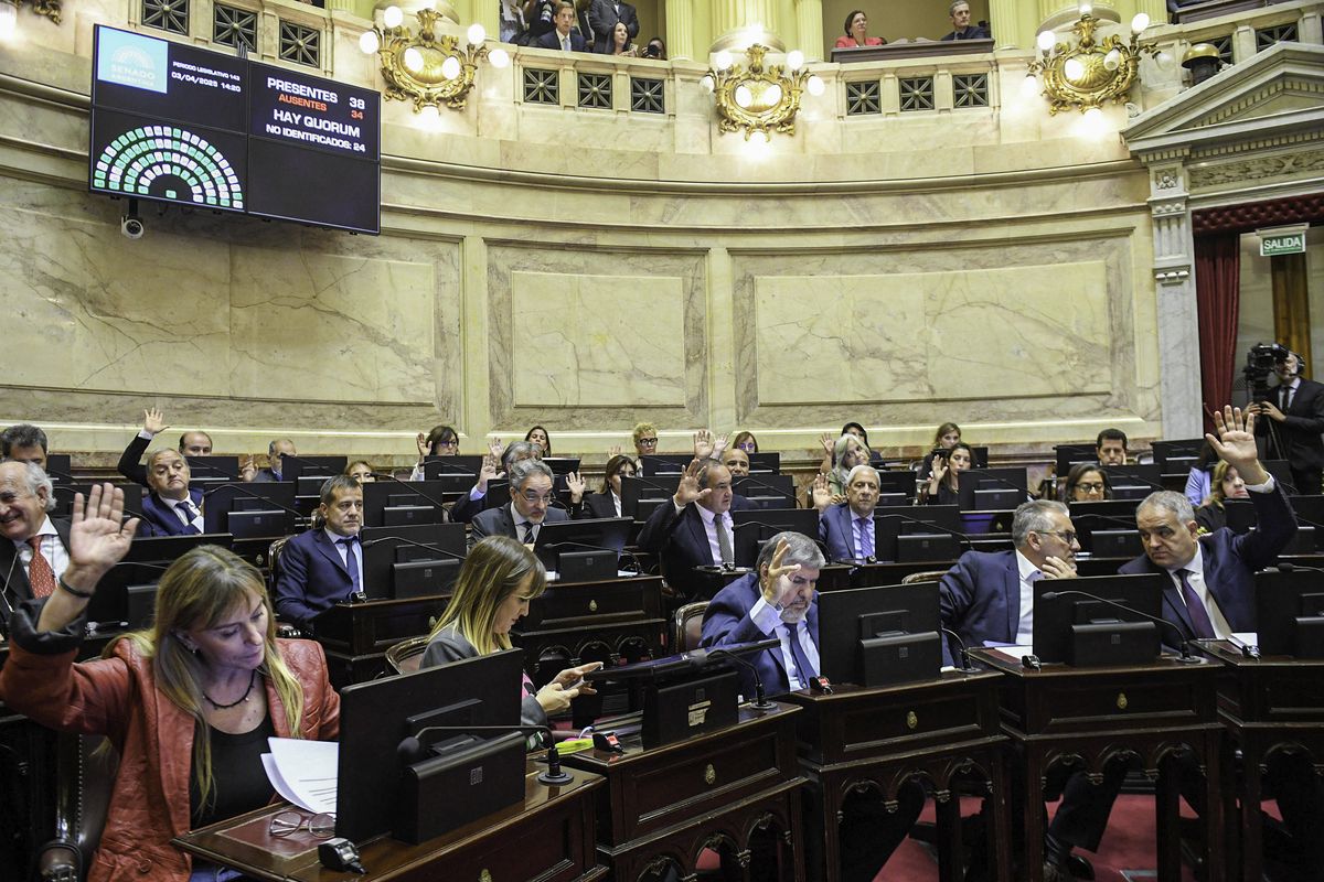 La sesión del senado fue desfavorable a Javier Milei. La sesión del senado fue desfavorable a Javier Milei.