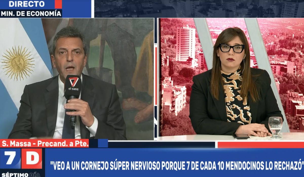 Sergio Massa estuvo duro contra Cornejo y con la perfomance del ex gobernador en las últimas PASO en Mendoza.