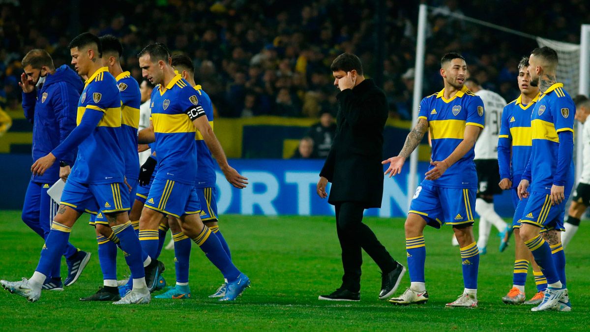 El plantel de Boca quedó con el ánimo por el piso tras la eliminación de la Copa Libertadores.