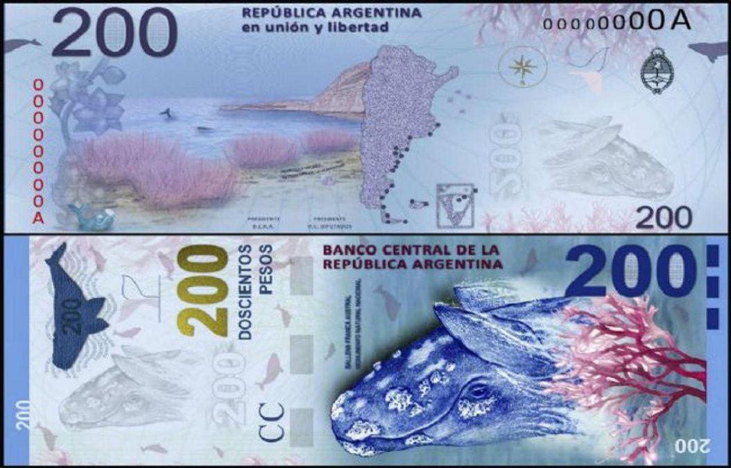 El billete de 200 pesos será lanzado el 26 de octubre