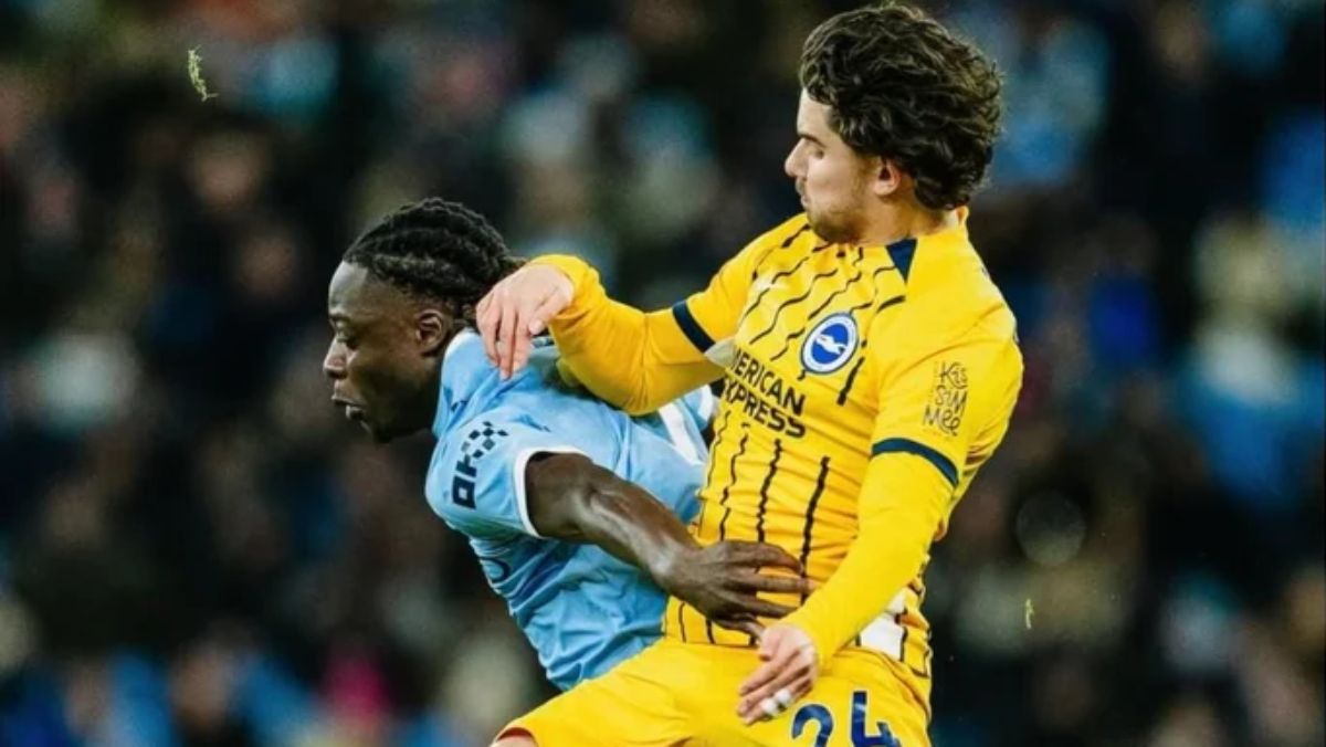 El Manchester City no pudo doblegar el empuje del Brighton en el empate 1 a 1 por la 21ª fecha de la Premier League.