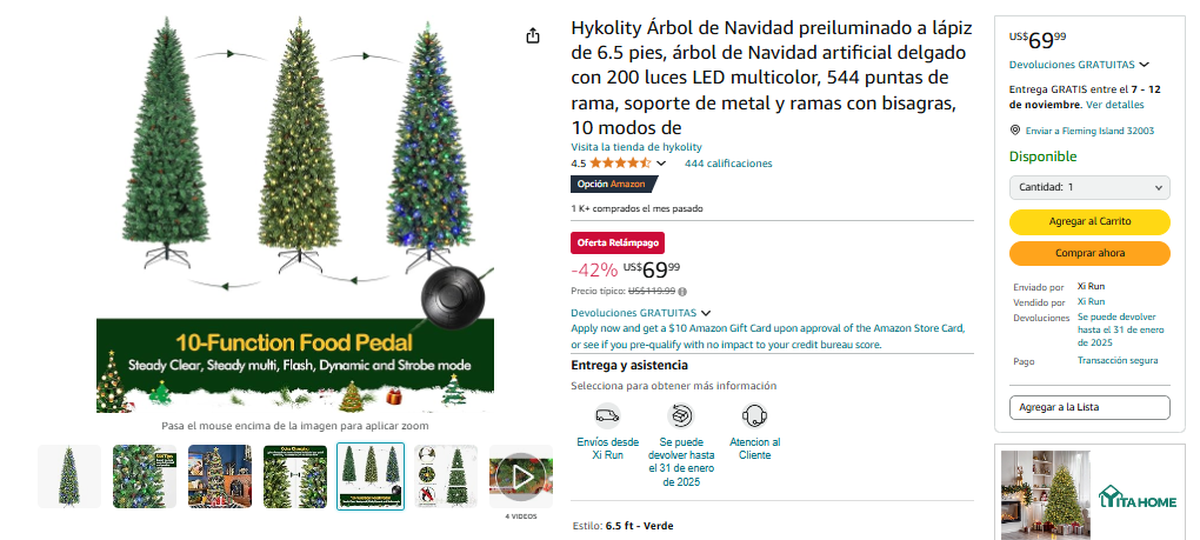Amazon: árbol de navidad en oferta. Amazon: árbol de navidad en oferta.