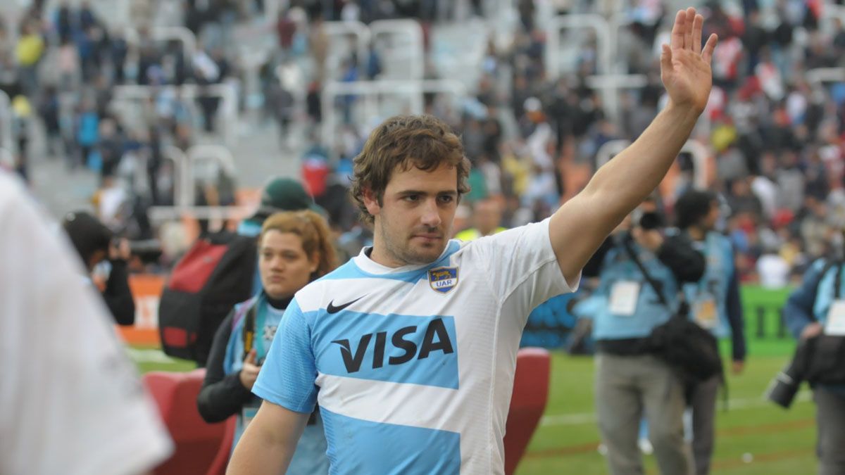 Nico en Mendoza para el Rugby Championship 2012, su primer partido importante como titular en el seleccionado