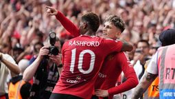 Garnacho utillizó la camiseta del equipo actual de un excompañero.