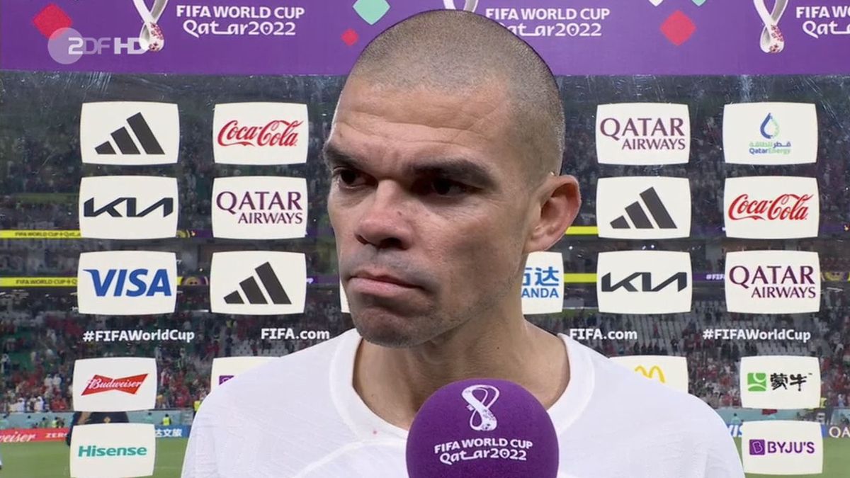 Pepe tras la eliminación con Marruecos, criticó al árbitro argentino Facundo Tello.