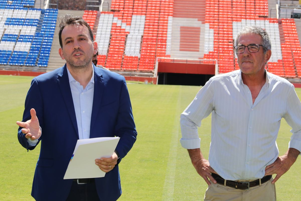 Tadeo García Zalazar y Federico Chiapetta presentaron el programa de acompañamiento para los alumnos deportistas.