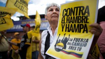 Opositores marcharon contra el hambre y la delincuencia en Venezuela