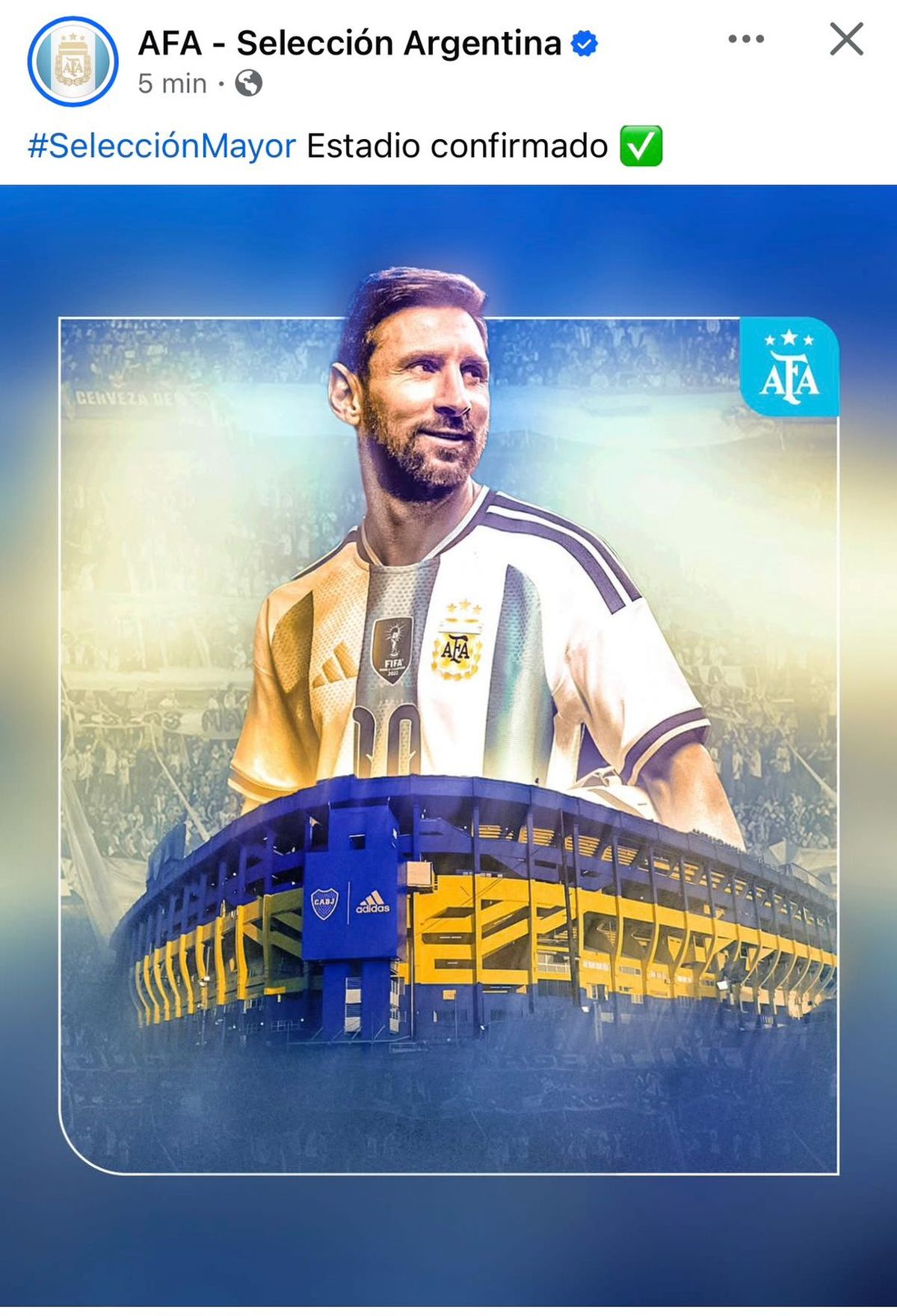 La Bombonera ser&aacute; el lugar en que la Selecci&oacute;n argentina se despida del pa&iacute;s antes de la Copa del Mundo 2026 ante Guatemala.&nbsp;