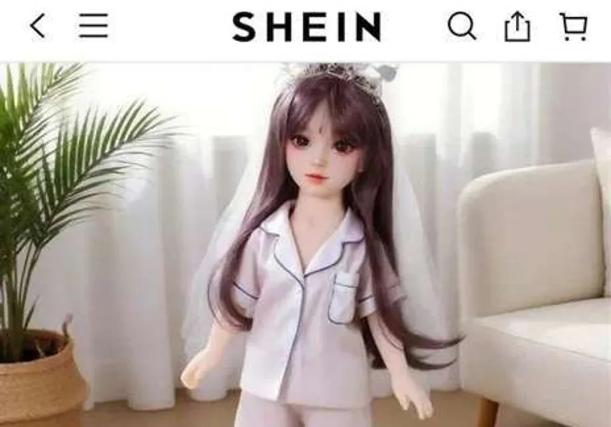 Explotación sexual de menores. Shein, el gigante chino de comercio online, fue denunciado por vender muñecas sexuales con rasgos infantiles. Explotación sexual de menores. Shein, el gigante chino de comercio online, fue denunciado por vender muñecas sexuales con rasgos infantiles.