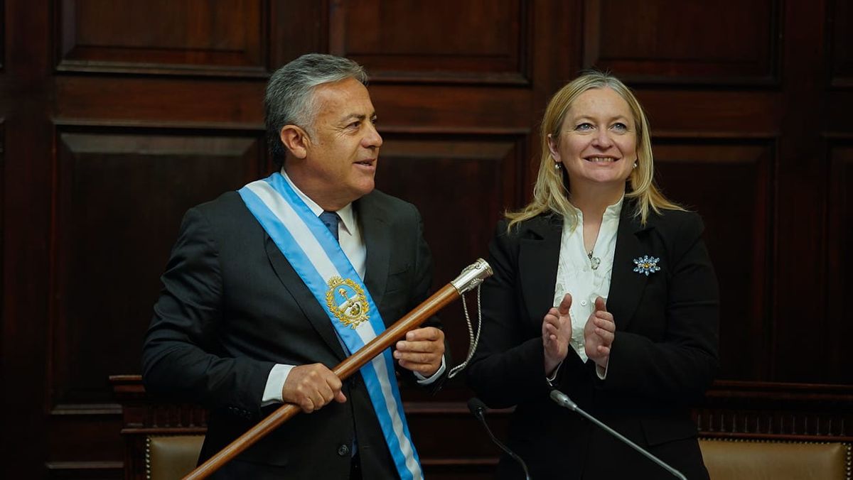 Alfredo Cornejo y Hebe Casado serán protagonistas durante la Asamblea Legislativa de este 1 de mayo. La imagen corresponde a la apertura de sesiones de 2024.