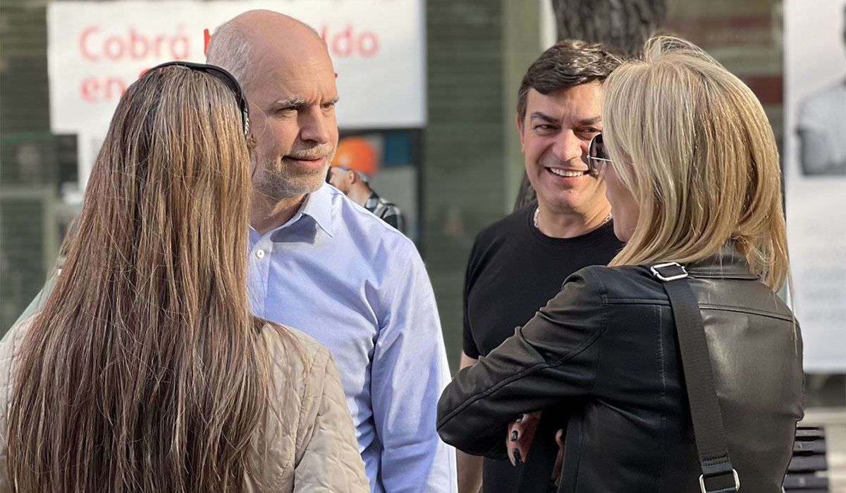 Horacio Rodríguez Larreta y Omar De Marchi, juntos.