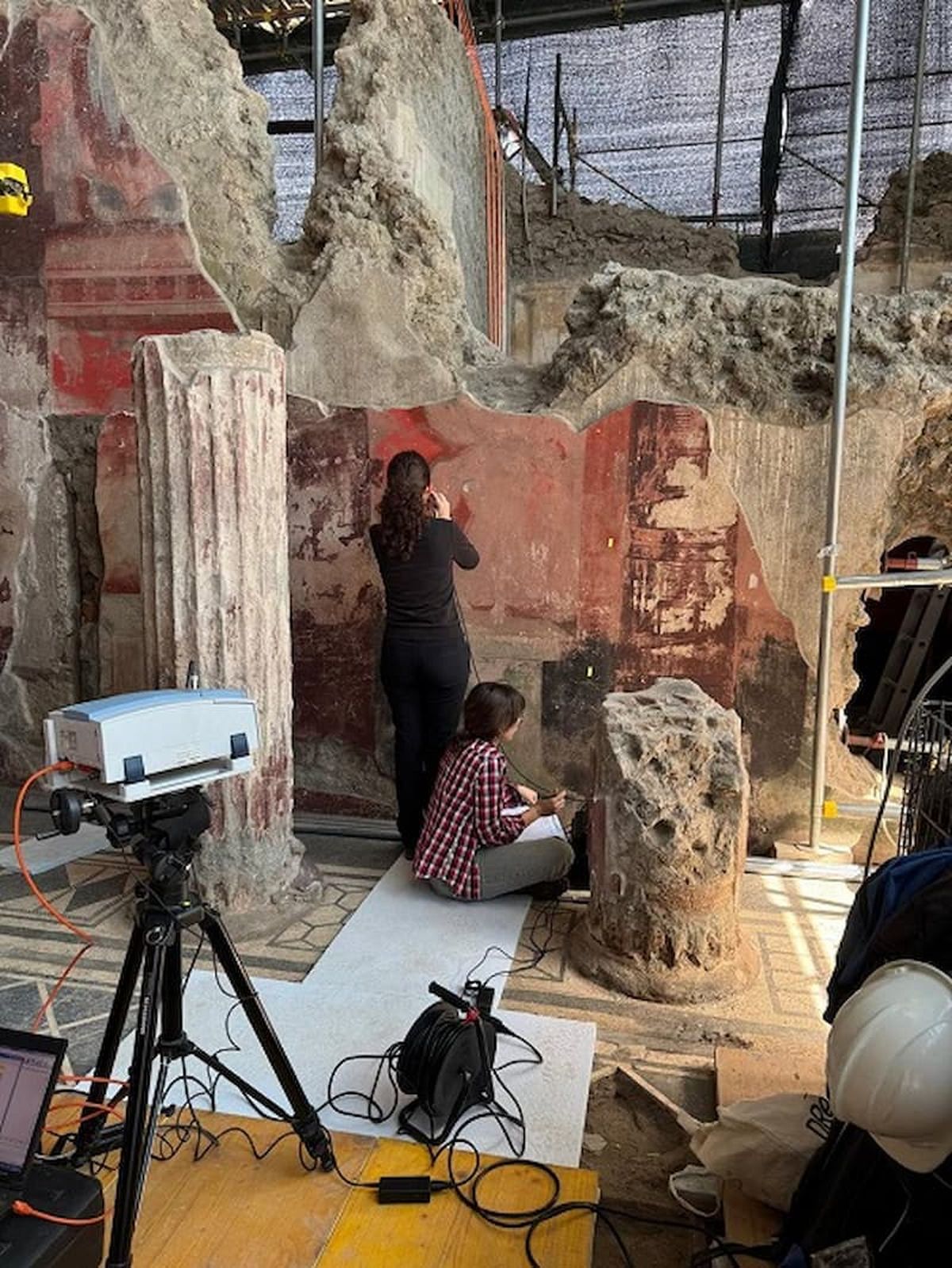 Histórico descubrimiento en Pompeya: revelan un color inédito de la Antigua Roma Histórico descubrimiento en Pompeya: revelan un color inédito de la Antigua Roma